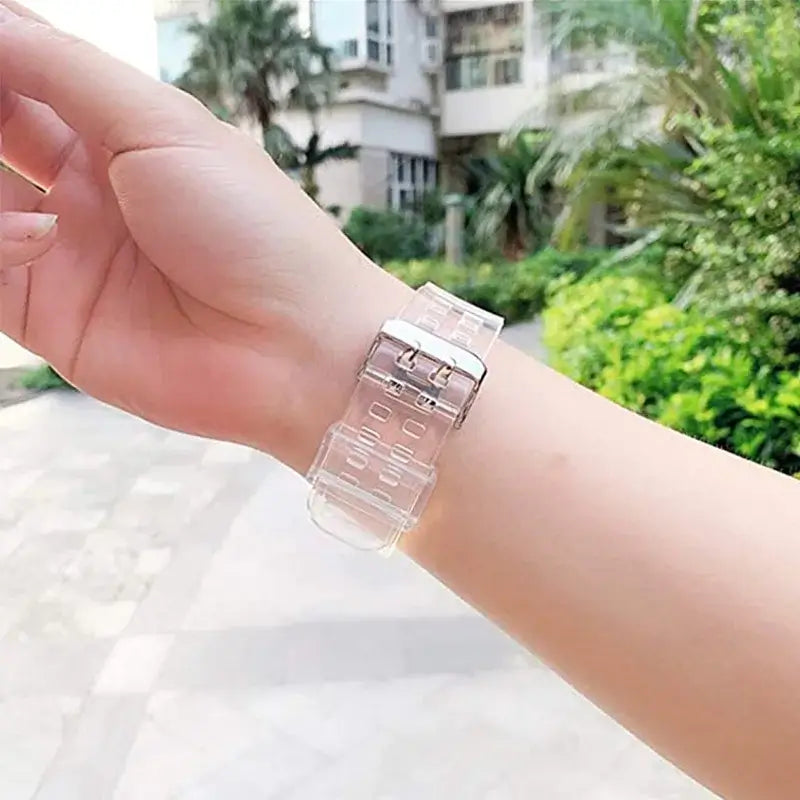 Apple Watch Clear Silicone Band - Durable Comfortable Strap BandsCo Straps