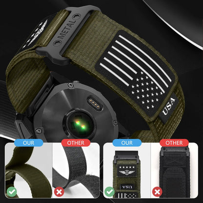 Garmin Trail Loop Nylon Strap - Tactical and Breathable Band BandsCo Straps