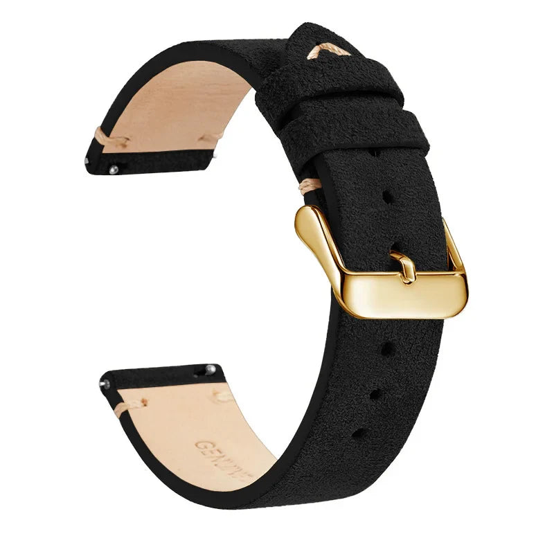 Polar Leather Watch Band Quick Release Genuine Cowhide Unisex BandsCo Straps