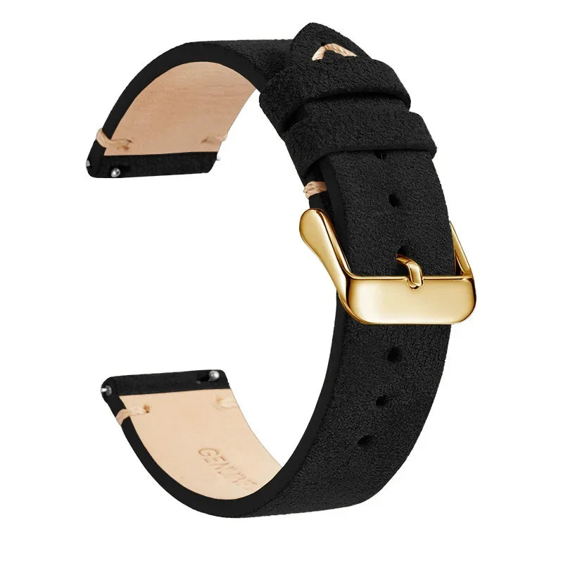 Polar Vantage, Grit X & Ignite Suede Leather Band, Contrast Stitching BandsCo Straps