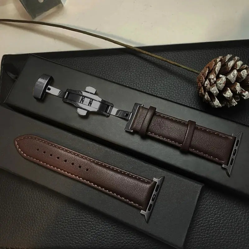 Apple Watch Genuine Leather Band - Classic Durable Strap BandsCo Straps