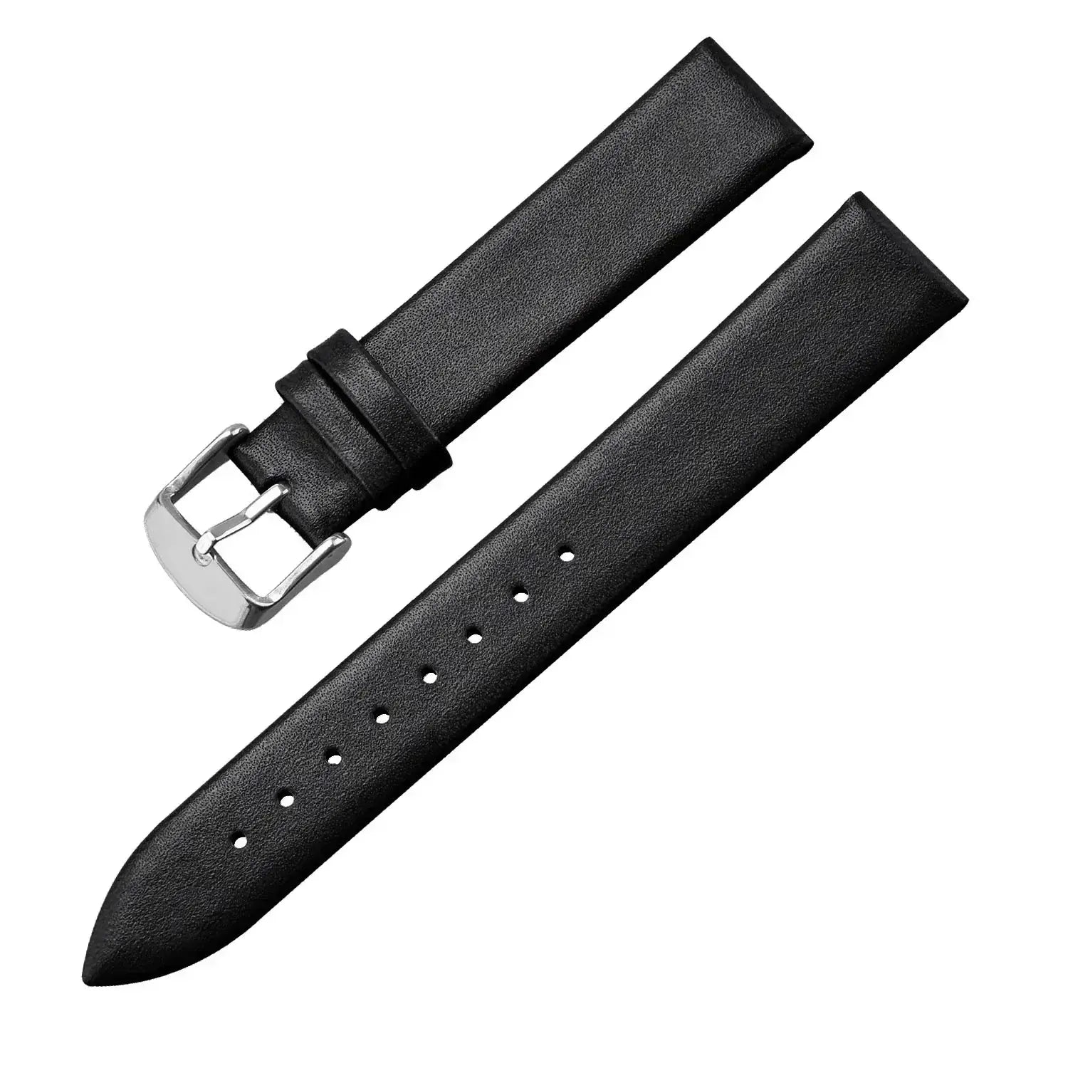 Amazfit Leather Band for Smartwatch Calf Leather with Silver Buckle BandsCo Straps