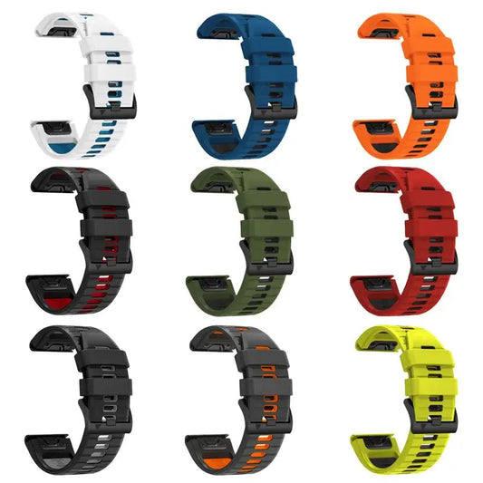 Garmin Soft Silicone Band - QuickFit Stylish and Comfortable BandsCo Straps