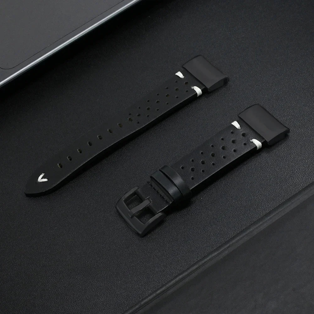 Garmin Leather Band - Genuine Premium Strap BandsCo Straps