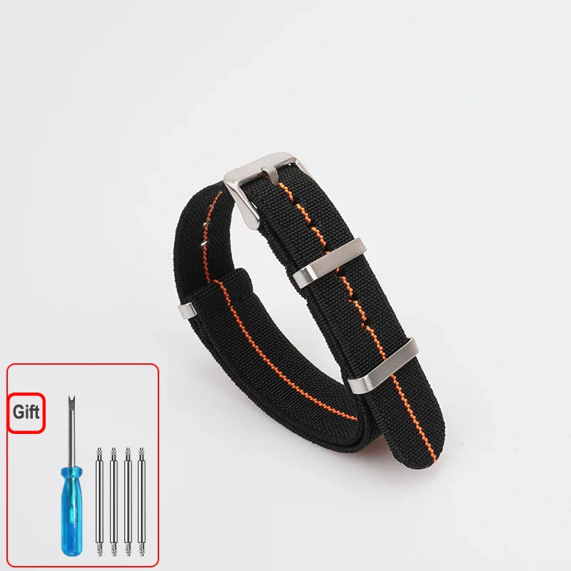 COROS Elastic Nylon Watch Band - Washable Waterproof Strap For Outdoors BandsCo Straps