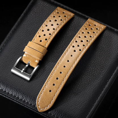 Amazfit Leather Band for Smartwatch - Vintage Calfskin Breathable Strap BandsCo Straps