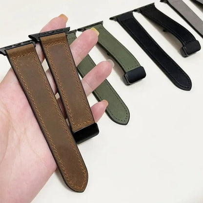 Apple Watch Genuine Leather Band - Stylish Magnetic Strap BandsCo Straps