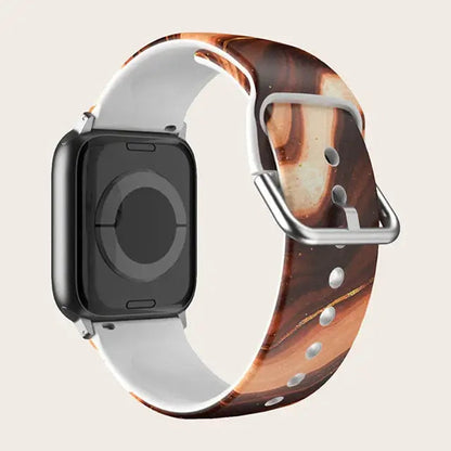Patterned & Clear Apple Watch Band with Buckle BandsCo Straps