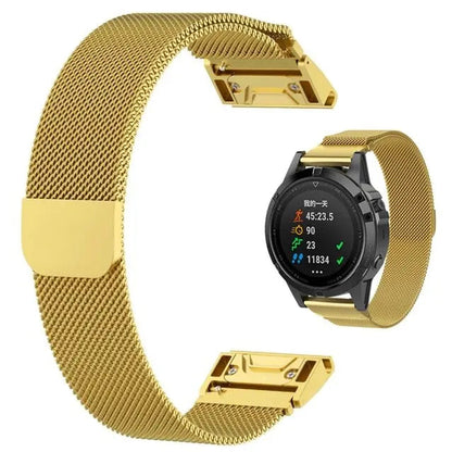 Garmin Metal Milanese Band - Magnetic, Stylish, Comfortable BandsCo Straps