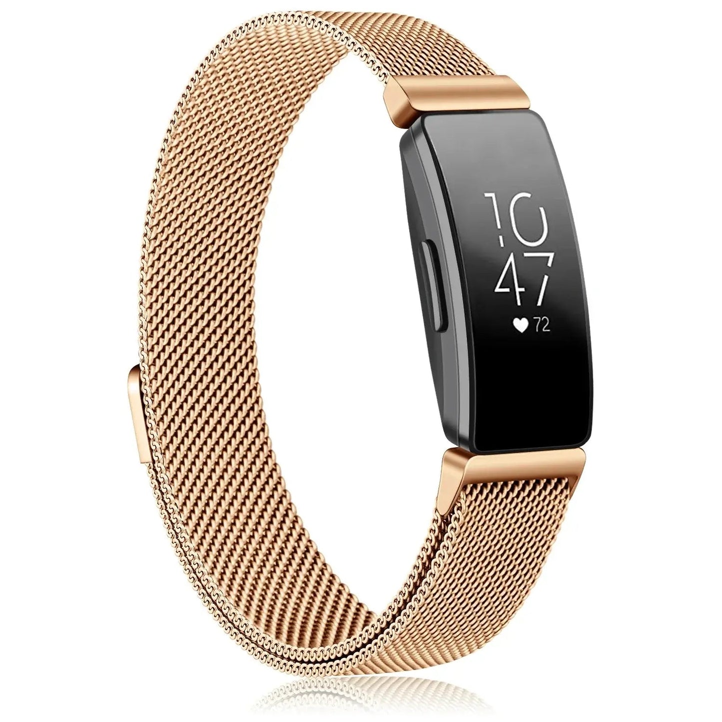 Fitbit Inspire 2, 1, HR Stainless Steel Magnetic Band - Mesh BandsCo Straps