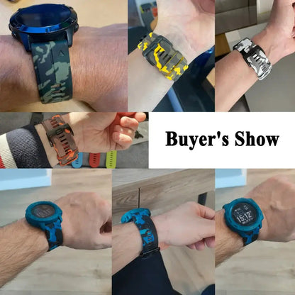 Garmin Silicone Camo Strap - Durable Stylish Design BandsCo Straps
