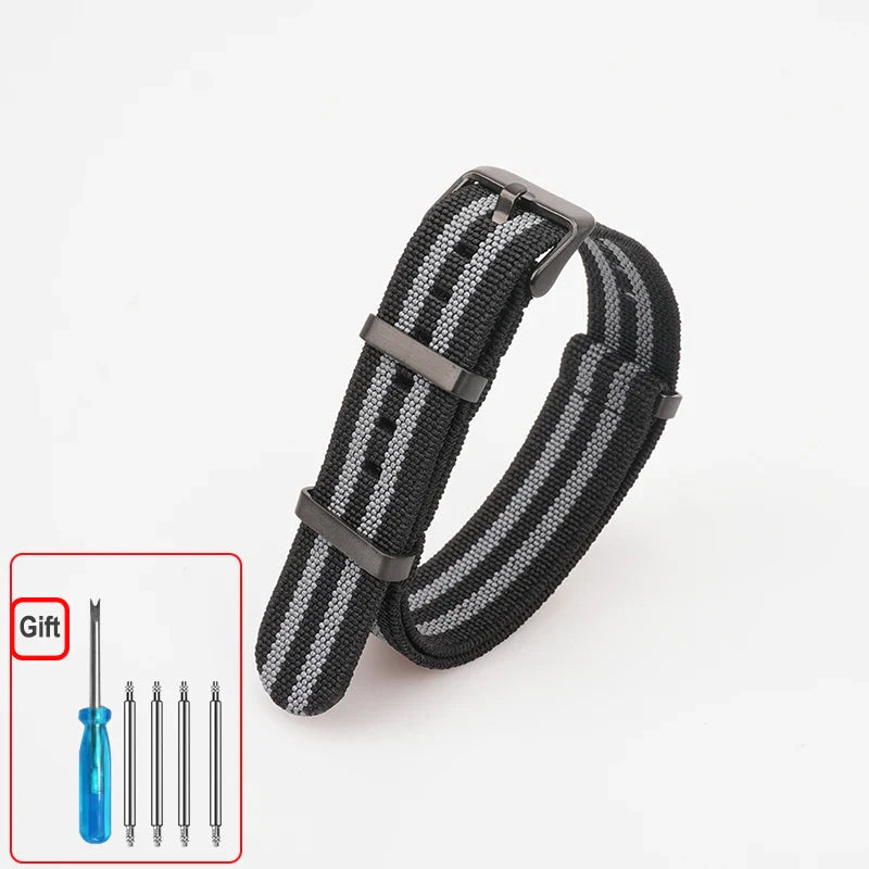 Amazfit Nylon Watch Band NATO Strap Waterproof Washable Elastic BandsCo Straps