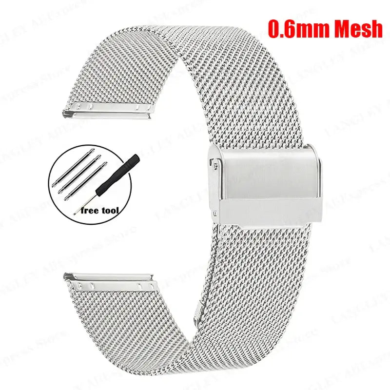 Suunto Milanese Mesh Band - Chic Metallic Design BandsCo Straps