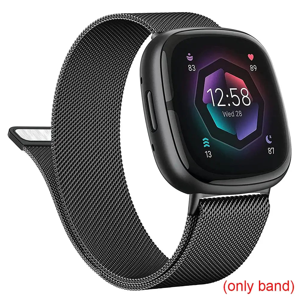 Fitbit Versa & Sense Magnetic Steel Band - Elegant Design BandsCo Straps