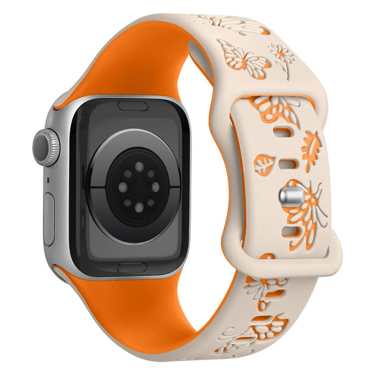 Apple Watch Engraved Silicone Strap - Comfortable Waterproof Band BandsCo Straps