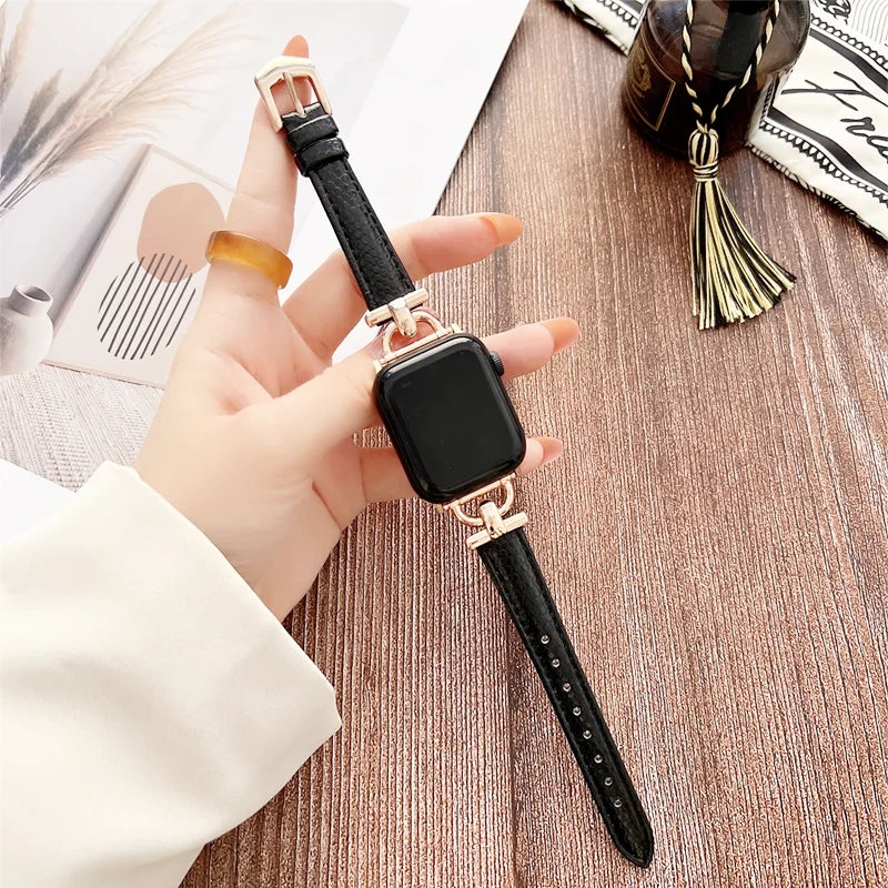 Apple Watch Genuine Leather Strap - Classic Durable Design BandsCo Straps