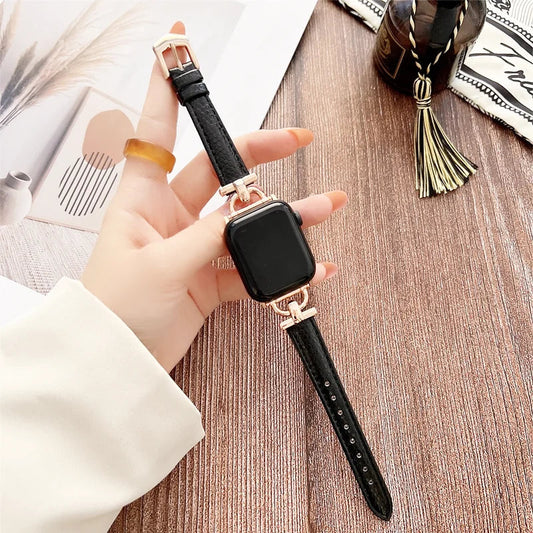 Apple Watch Genuine Leather Strap - Classic Durable Design BandsCo Straps