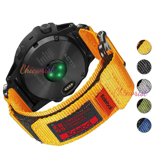 Durable Nylon Velcro Loop Garmin Bands - Quickfit BandsCo Straps