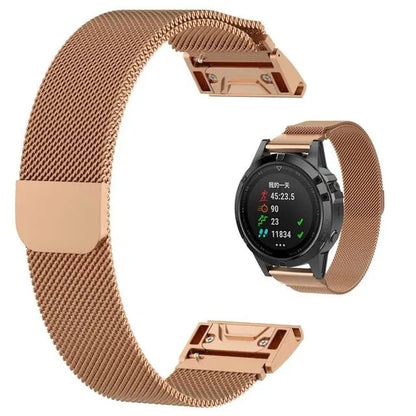 Garmin Metal Milanese Band - Magnetic, Stylish, Comfortable BandsCo Straps