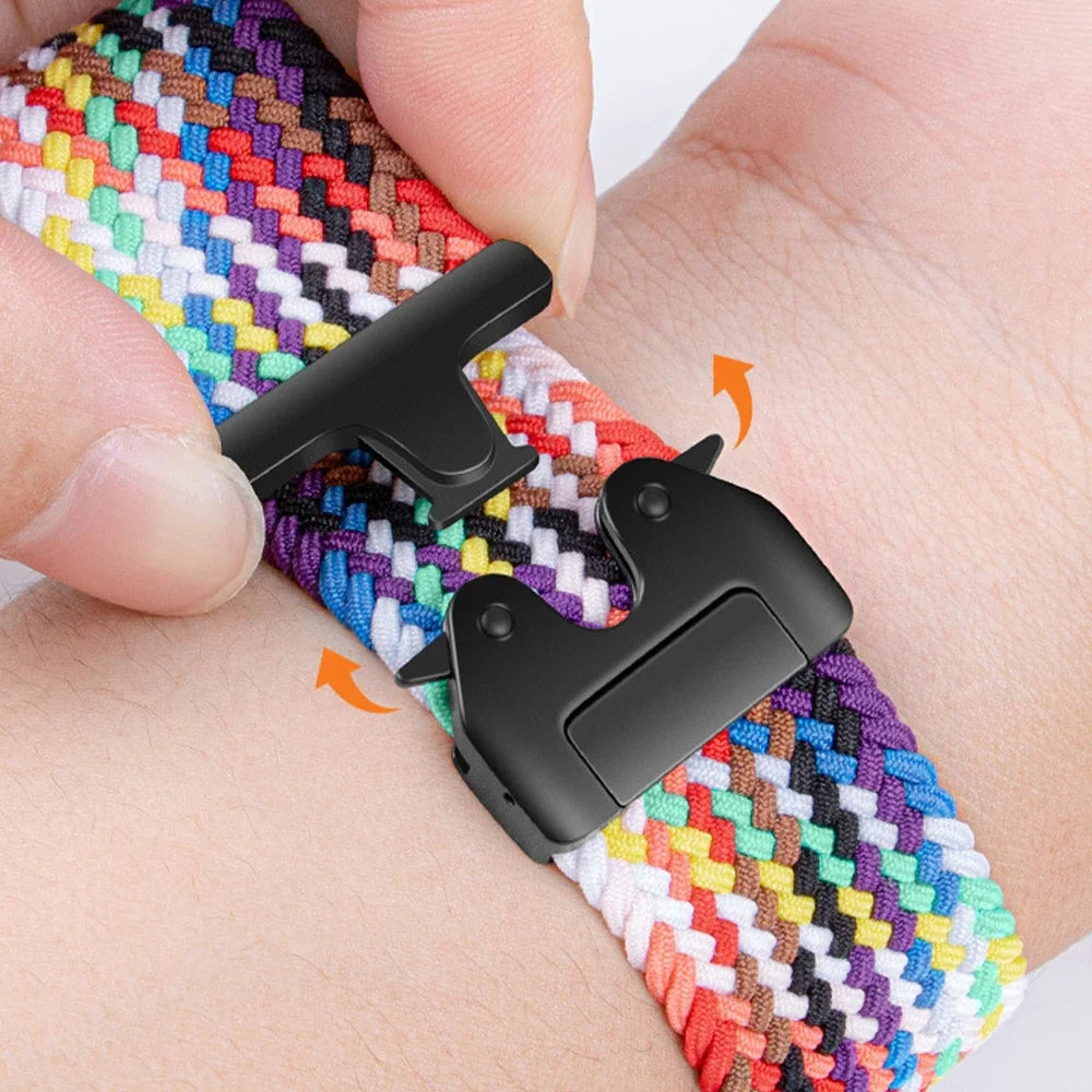 Polar Nylon Braided Watch Band Parachute Buckle Comfort Fit Strap BandsCo Straps