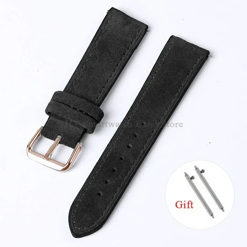 OnePlus Smartwatch Vintage Suede Leather Band Quick Release Strap BandsCo Straps