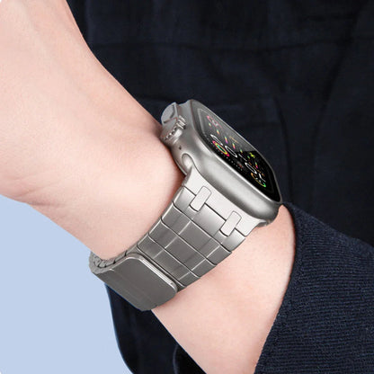 Apple Watch Magnetic Stainless Steel Band - Premium Titanium Color BandsCo Straps