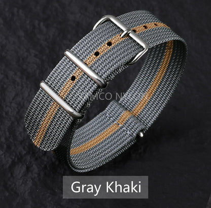 COROS Nylon Ribbed Watch Band For Smartwatch - Military Washable Strap BandsCo Straps