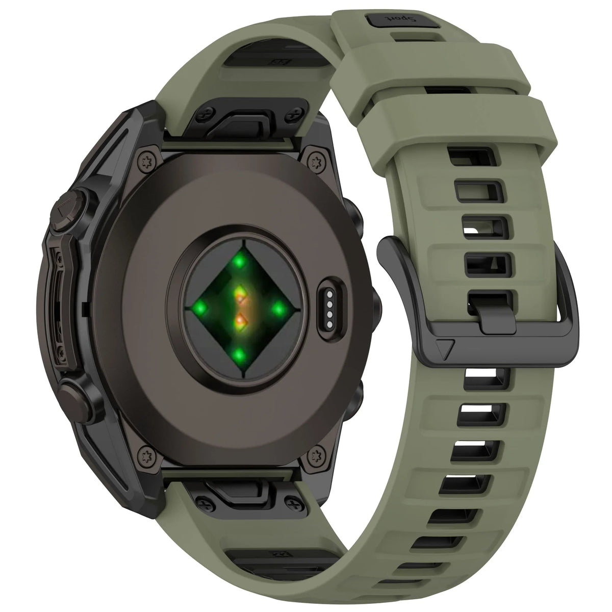 Garmin QuickFit Two-Tone Silicone Buckle Band BandsCo Straps