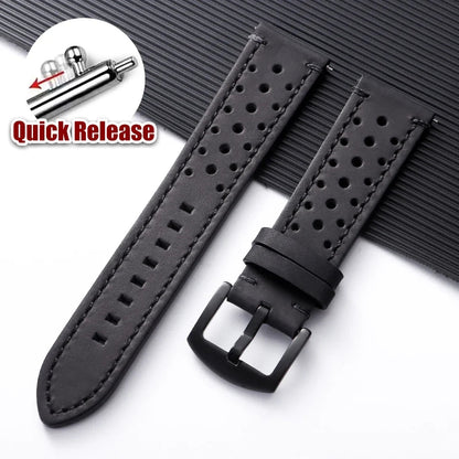 Polar Vantage, Grit X & Ignite Perforated Leather Band, Stitched Edges BandsCo Straps