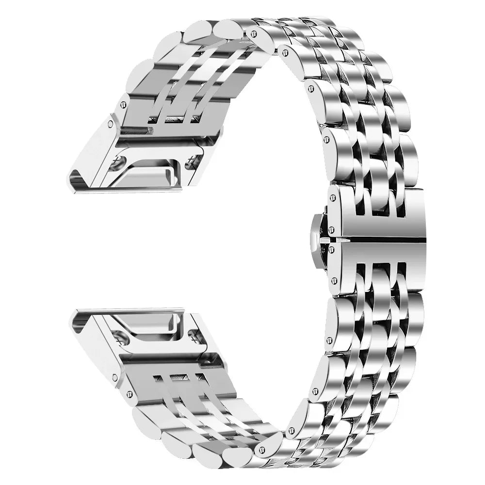 Garmin Stainless Steel Strap - Premium Metal Wristband BandsCo Straps