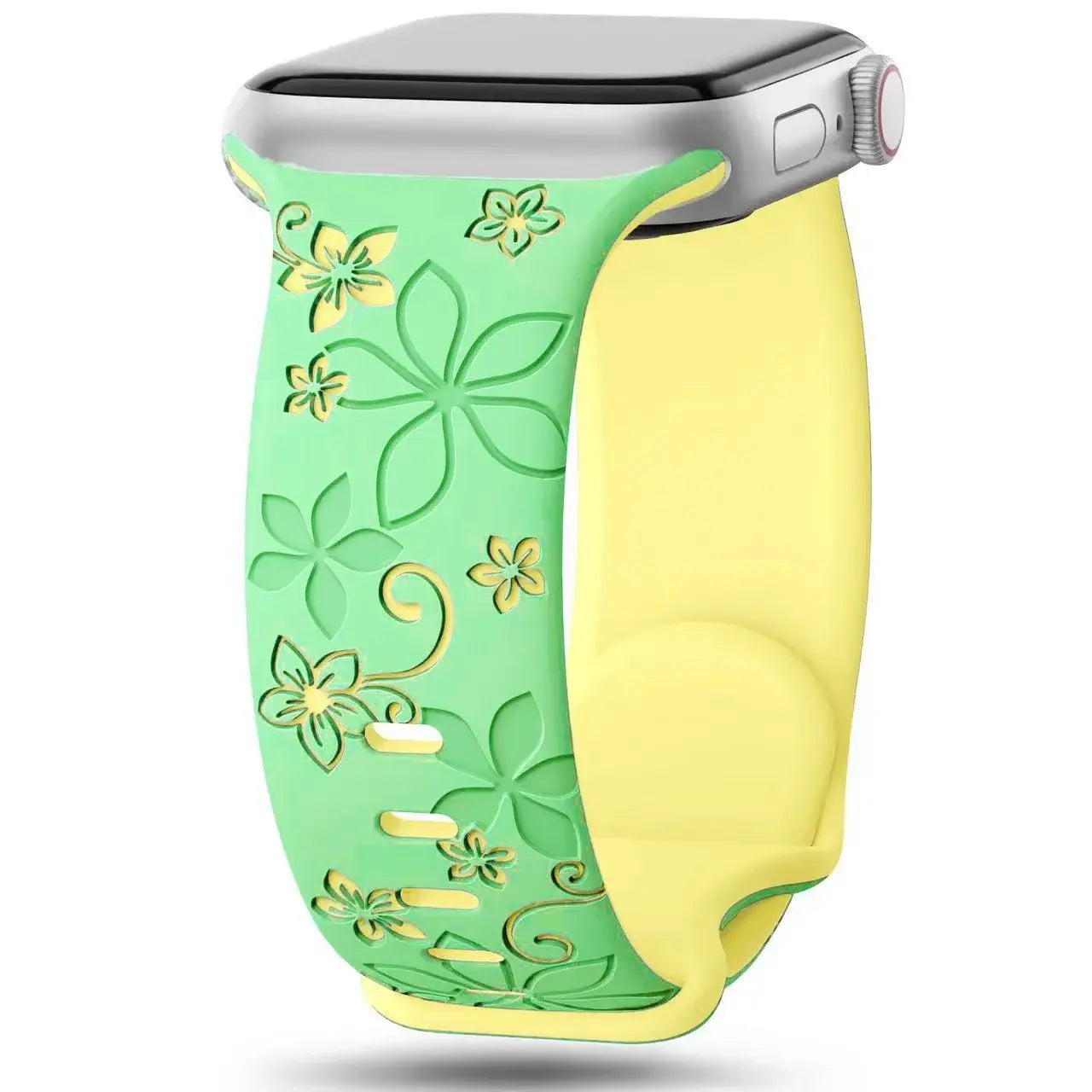 Apple Watch Silicone Band - Durable Floral Design Strap BandsCo Straps