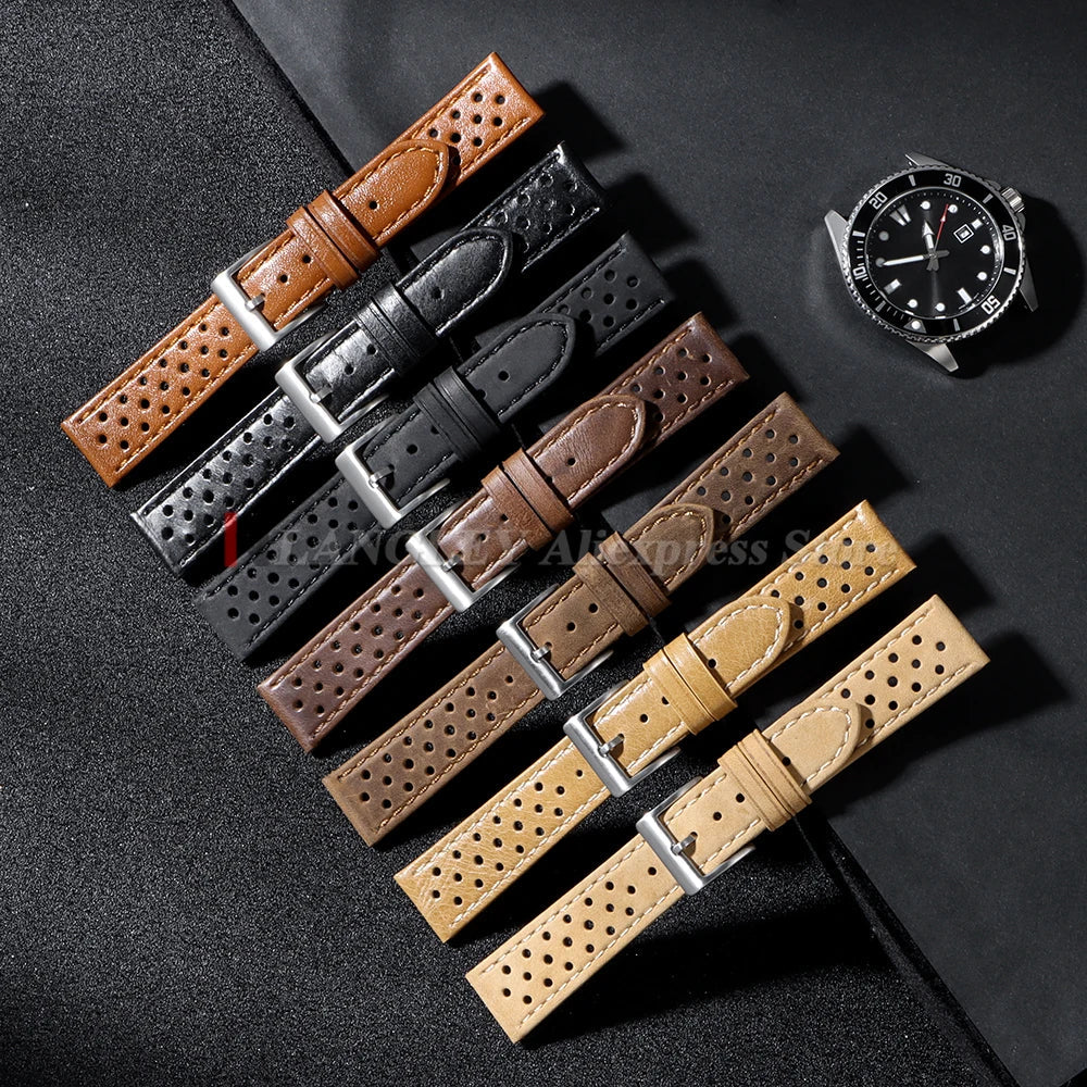 Polar Leather Watch Bands For Polar Smartwatch - Unisex Vintage Calfskin Strap BandsCo Straps
