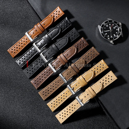 Polar Leather Watch Bands For Polar Smartwatch - Unisex Vintage Calfskin Strap BandsCo Straps