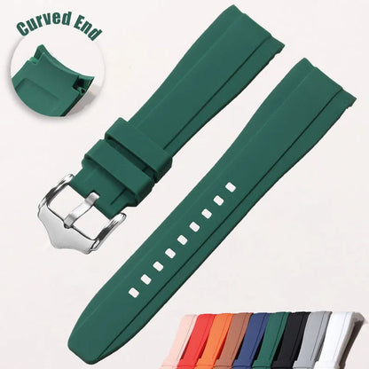 Polar Silicone Watch Band For Polar Smartwatch, Curved End, Unisex, Waterproof BandsCo Straps