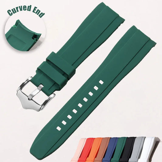 Polar Silicone Watch Band For Polar Smartwatch, Curved End, Unisex, Waterproof BandsCo Straps