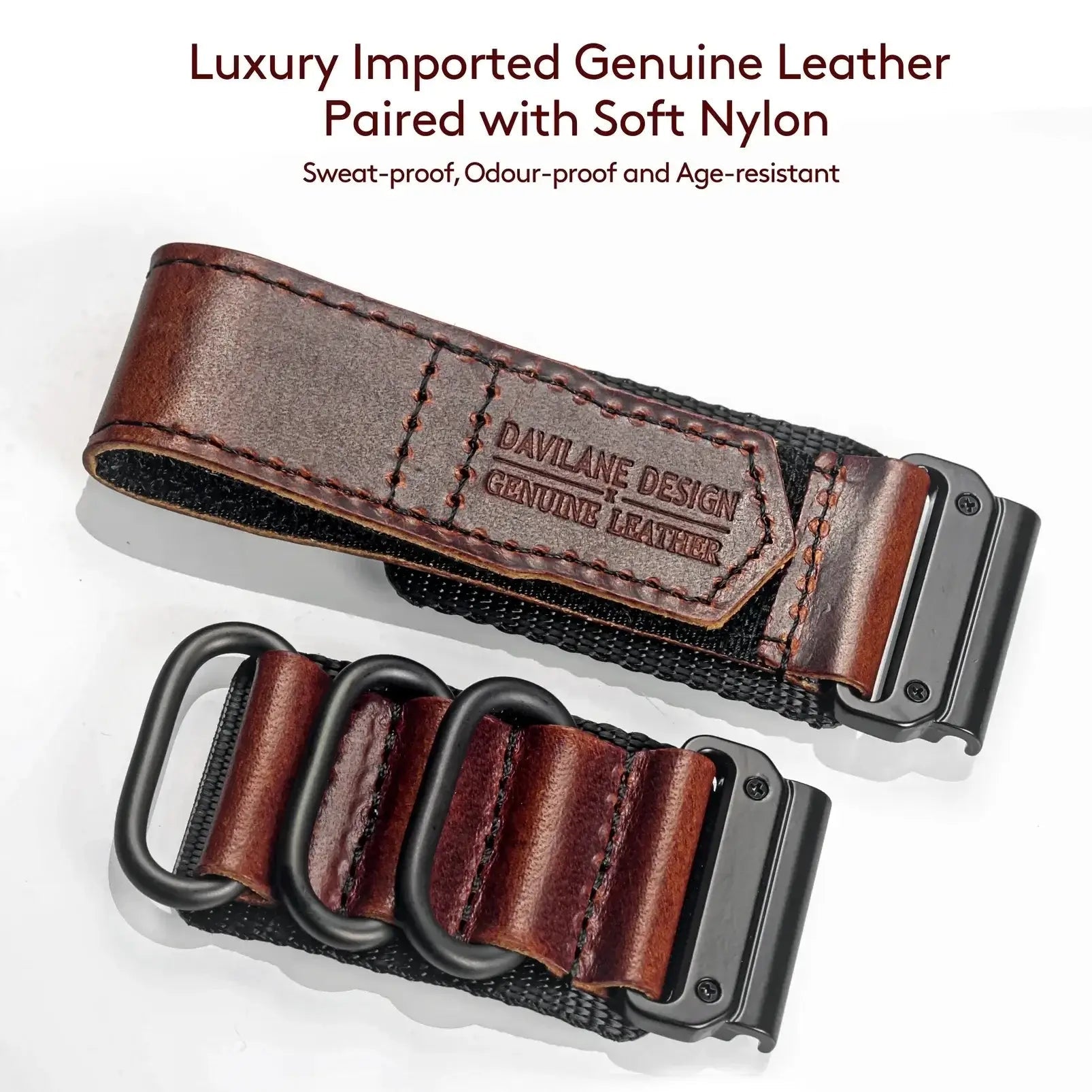 Genuine Leather Garmin Watch Strap - QuickFit Stylish Band BandsCo Straps