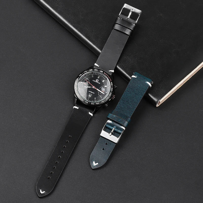 Polar Leather Watch Band For Polar Smartwatch Quick Release Calfskin BandsCo Straps
