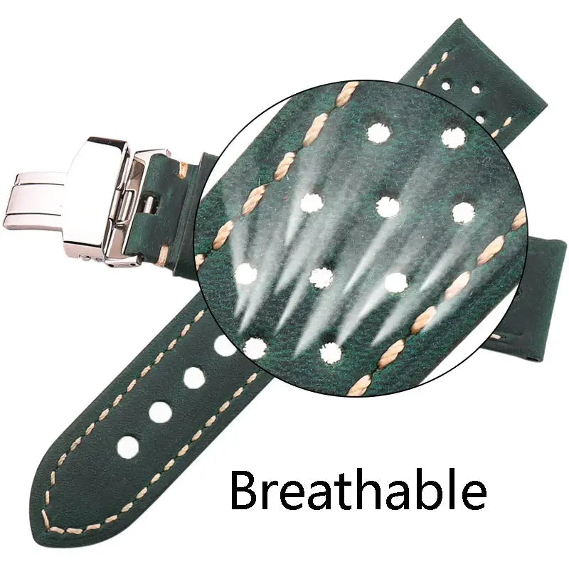 Ticwatch Leather Band - Breathable Design for Comfort BandsCo Straps
