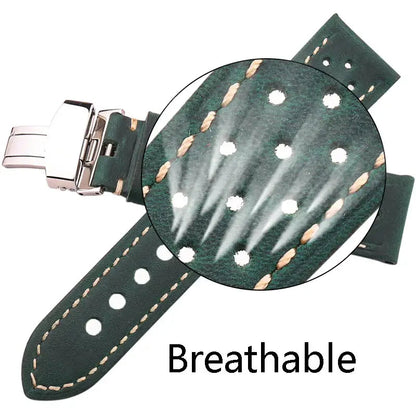 Ticwatch Leather Band - Breathable Design for Comfort BandsCo Straps