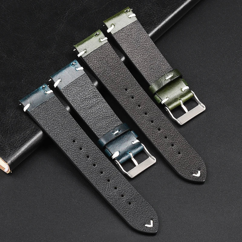Polar Leather Watch Band For Polar Smartwatch Quick Release Calfskin BandsCo Straps