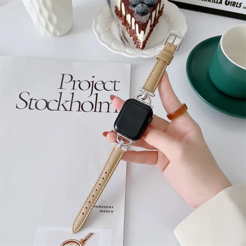 Apple Watch Genuine Leather Strap - Classic Durable Design BandsCo Straps