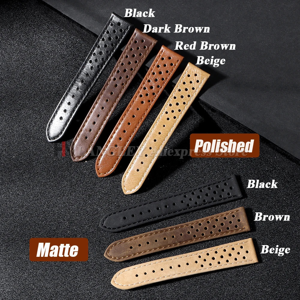 Polar Leather Watch Bands For Polar Smartwatch - Unisex Vintage Calfskin Strap BandsCo Straps