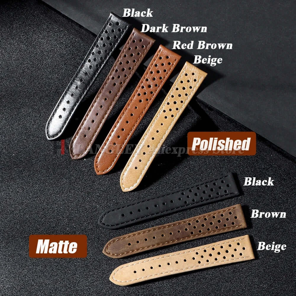 Amazfit Leather Band for Smartwatch - Vintage Calfskin Breathable Strap BandsCo Straps