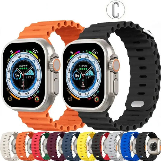 Apple Watch Silicone Strap - Soft Flexible Comfortable Fit BandsCo Straps