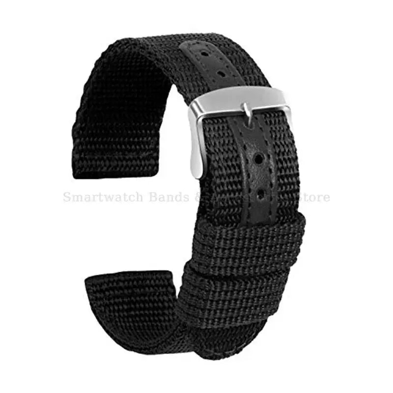 Ticwatch Nylon and Leather Band Eco-Friendly Stylish Design BandsCo Straps