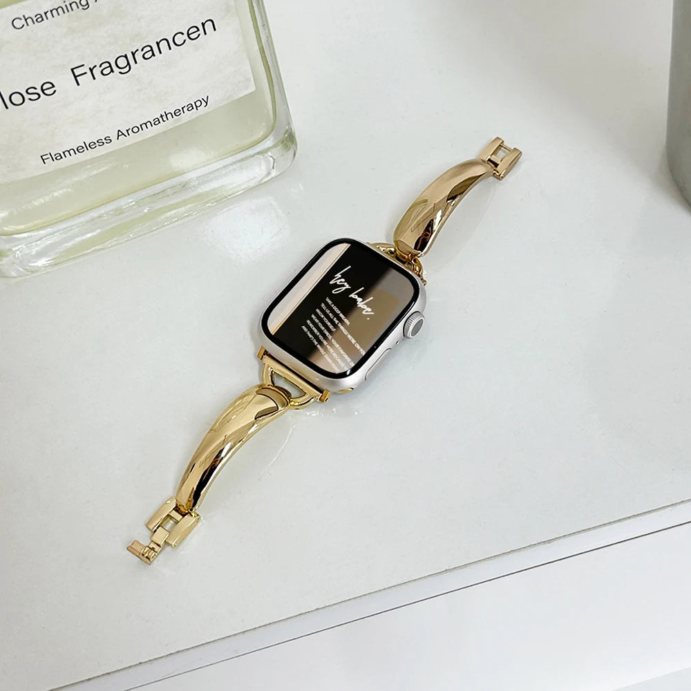 Polished Bangle Cuff Strap for Apple Watch Wristwatchstraps.co