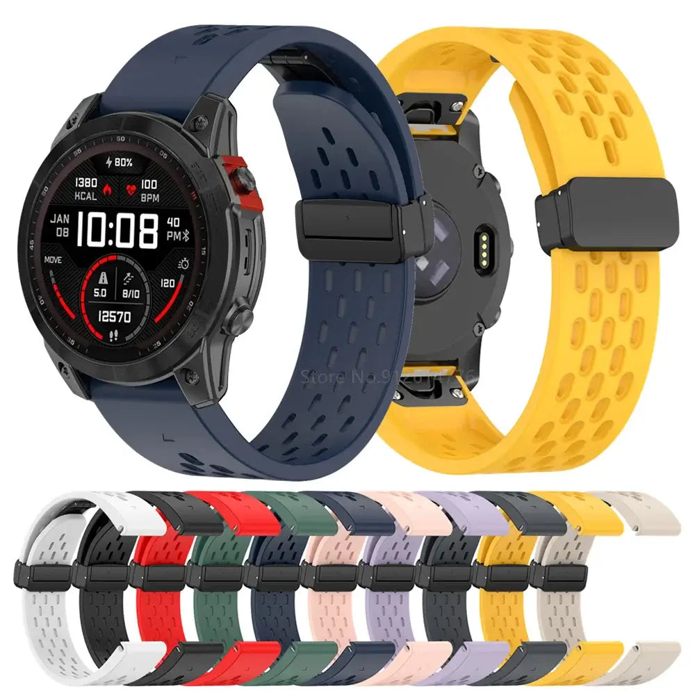 Garmin Silicone Band - Breathable QuickFit Strap BandsCo Straps