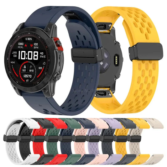Garmin Silicone Band - Breathable QuickFit Strap BandsCo Straps