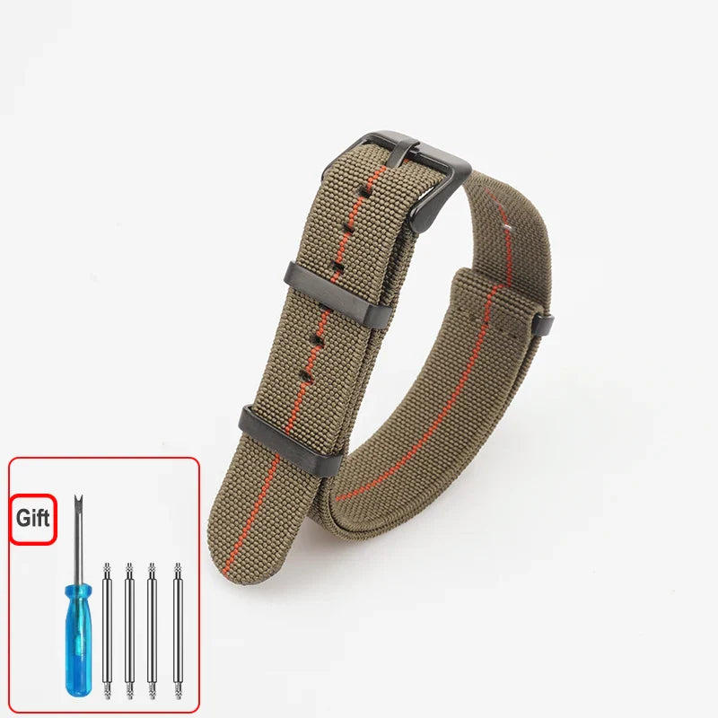 COROS Elastic Nylon Watch Band - Washable Waterproof Strap For Outdoors BandsCo Straps