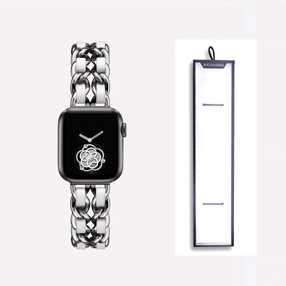 Apple Watch Stainless Steel Strap - Luxury Chain Design BandsCo Straps